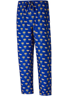 Mens Blue Pitt Panthers Record Loungewear Sleep Pants