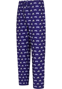 TCU Horned Frogs Mens Purple Record Sleep Pants