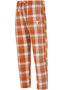 Texas Longhorns Mens Burnt Orange Region Plaid Sleep Pants