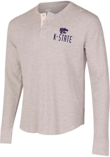 Mens Grey K-State Wildcats Region Thermal Tee