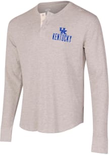 Concepts Sport Kentucky Wildcats Grey Region Thermal Long Sleeve T Shirt