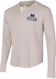 Mens Grey Michigan Wolverines Region Thermal Tee