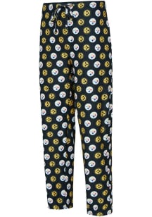 Pittsburgh Steelers Mens Black Record Sleep Pants