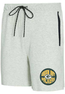 Green Bay Packers Mens Grey Banded Shorts