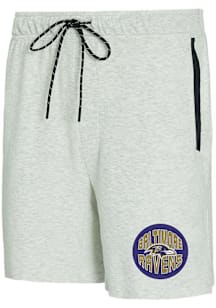 Concepts Sport Baltimore Ravens Mens Grey Banded Shorts