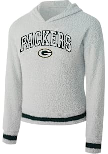 Concepts Sport Green Bay Packers Womens Grey Whitley Hooded Sweatshirt