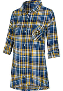Concepts Sport Denver Nuggets Womens Navy Blue Laney Loungewear Sleep Shirt