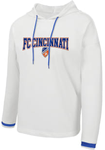 FC Cincinnati Womens White Borough Hooded Sweatshirt