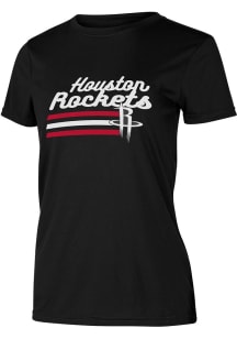Concepts Sport Houston Rockets Womens Black Marathon Short Sleeve T-Shirt