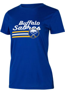 Buffalo Sabres Womens Blue Marathon Short Sleeve T-Shirt