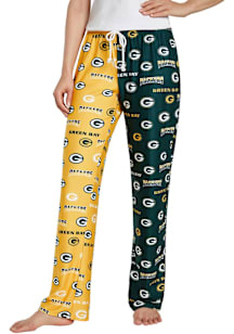 Concepts Sport Green Bay Packers Womens Green Split Loungewear Sleep Pants