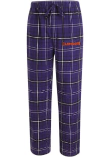 Concepts Sport Clemson Tigers Mens Purple Ultimate Plaid Sleep Pants