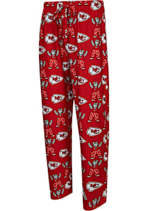Concepts Sport Kansas City Chiefs Mens Red KC Wolf All Over Mosaic Sleep Pants