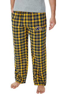 Concepts Sport Kent State Golden Flashes Mens Navy Blue Plaid Hawthorn Sleep Pants