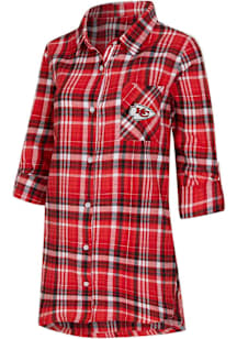 Concepts Sport Kansas City Chiefs Womens Red Laney Loungewear Sleep Shirt