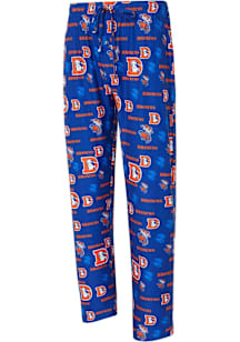 Concepts Sport Denver Broncos Mens Blue Retro Mosaic Sleep Pants