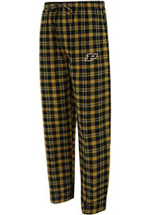 Concepts Sport Purdue Boilermakers Mens Black Plaid Hawthorn Sleep Pants
