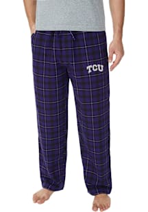 Concepts Sport TCU Horned Frogs Mens Purple Plaid Hawthorn Sleep Pants