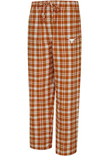 Concepts Sport Texas Longhorns Mens Burnt Orange Plaid Hawthorn Sleep Pants