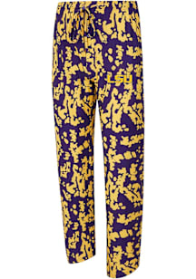 Concepts Sport LSU Tigers Mens Purple Striped Multi-Color Sleep Pants