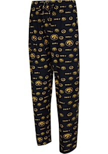 Mens Iowa Hawkeyes Black Concepts Sport Mosaic Loungewear Sleep Pants