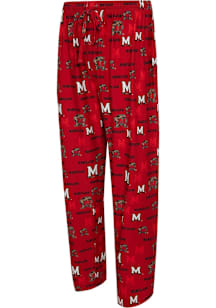 Mens Maryland Terrapins Red Concepts Sport Mosaic Loungewear Sleep Pants