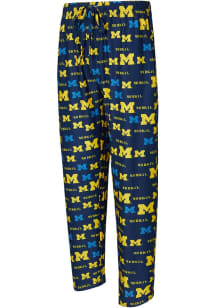 Mens Michigan Wolverines Blue Concepts Sport Mosaic Loungewear Sleep Pants