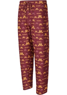 Mens Minnesota Golden Gophers Maroon Concepts Sport Mosaic Loungewear Sleep Pants