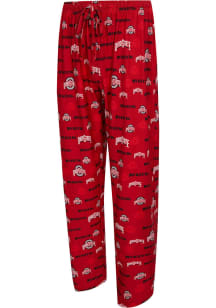 Mens Ohio State Buckeyes Red Concepts Sport Mosaic Loungewear Sleep Pants