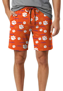 Concepts Sport Clemson Tigers Mens Orange Mosaic Shorts
