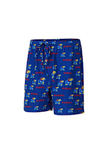 Concepts Sport Kansas Jayhawks Mens Blue Mosaic Shorts