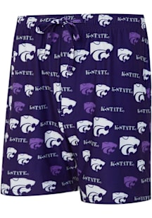 Concepts Sport K-State Wildcats Mens Purple Mosaic Shorts