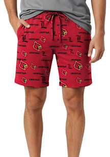 Concepts Sport Louisville Cardinals Mens Red Mosaic Shorts