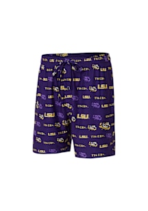 Concepts Sport LSU Tigers Mens Purple Mosaic Shorts
