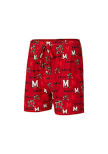 Concepts Sport Maryland Terrapins Mens Red Mosaic Shorts