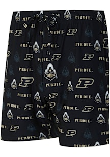 Mens Purdue Boilermakers Black Concepts Sport Mosaic Shorts