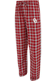 Concepts Sport Oklahoma Sooners Mens Cardinal Plaid Hawthorn Sleep Pants