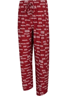 Mens Indiana Hoosiers Red Concepts Sport All Over Print Loungewear Sleep Pants