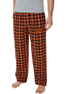 Concepts Sport Oklahoma State Cowboys Mens Black Plaid Hawthorn Sleep Pants