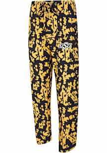 Concepts Sport Oklahoma State Cowboys Mens Black Striped Multi-Color Sleep Pants