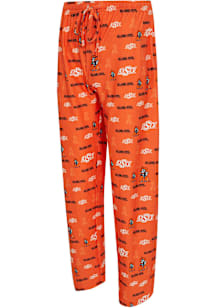 Concepts Sport Oklahoma State Cowboys Mens Black All Over Print Sleep Pants