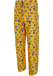 Mens Pitt Panthers Gold Concepts Sport All Over Print Loungewear Sleep Pants