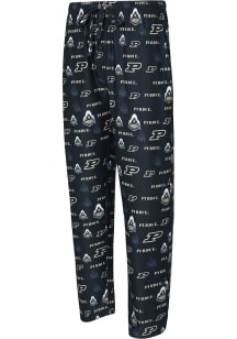 Mens Purdue Boilermakers Black Concepts Sport Mosaic All Over Print Loungewear Sleep Pants