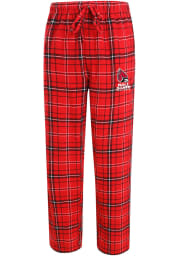 Ball State Cardinals Mens Red Ultimate Plaid Flannel Sleep Pants