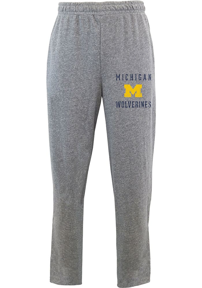 Michigan Wolverines Mens Grey Mainstream Fashion Sweatpants