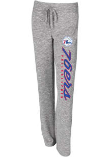 Concepts Sport Philadelphia 76ers Womens Grey Layover Loungewear Sleep Pants