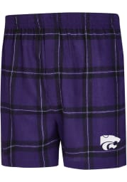 K-State Wildcats Mens Purple Homestretch Boxer Shorts