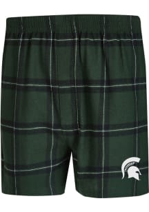 Michigan State Spartans Mens Green Homestretch Boxer Shorts