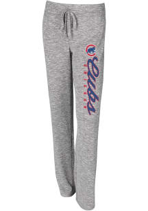 Chicago Cubs Womens Grey Layover Loungewear Sleep Pants