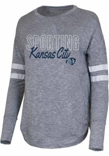 Sporting Kansas City Womens Grey Marble Loungewear Sleep Shirt